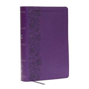KJV Giant Print End-Of-Verse Reference Bible, Purple Leathersoft, Red Letter, Co